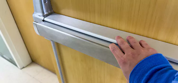Installing a Push Bar on a Door South Valley